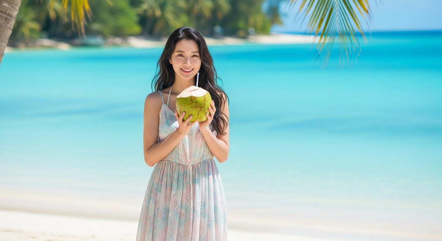 코코넛오일, 한국인 아름다운 20대 여성,고화질, 8k11