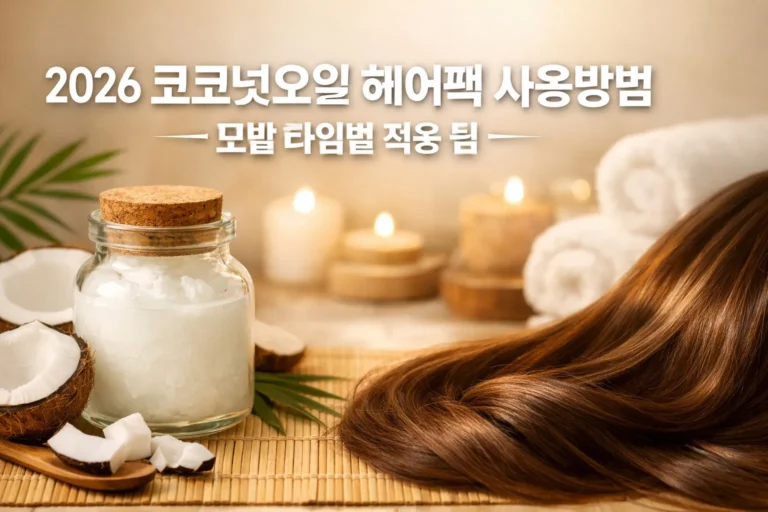 2026 코코넛오일 헤어팩 사용방법