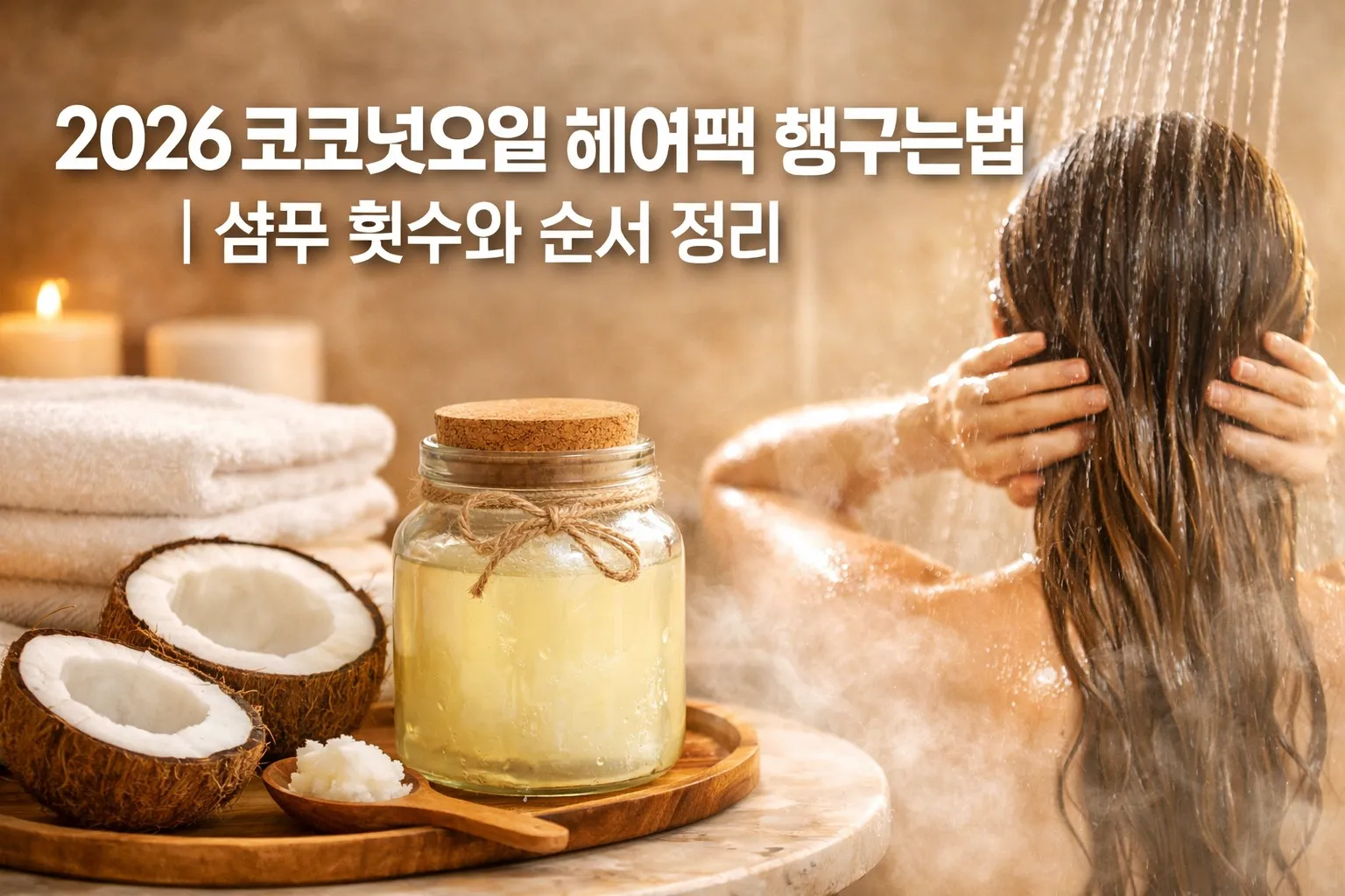 2026 코코넛오일 헤어팩 헹구는법 샴푸 횟수와 순서 완벽 정리