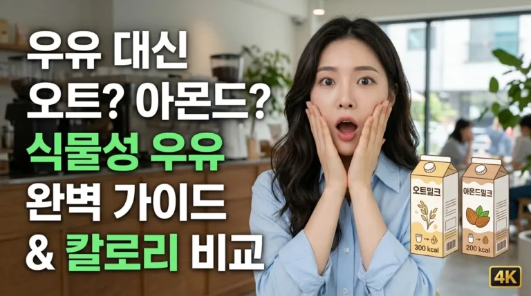 우유 대신 오트·아몬드 밀크? 카페별 식물성 대체유 옵션과 칼로리 완벽 총정리