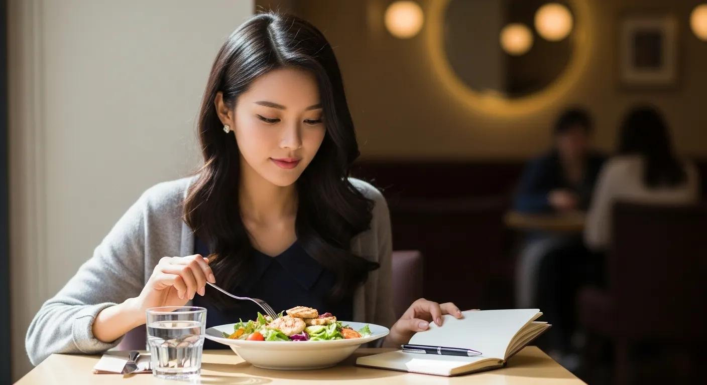 다이어트중인 한국인 20대 아름다운 여성