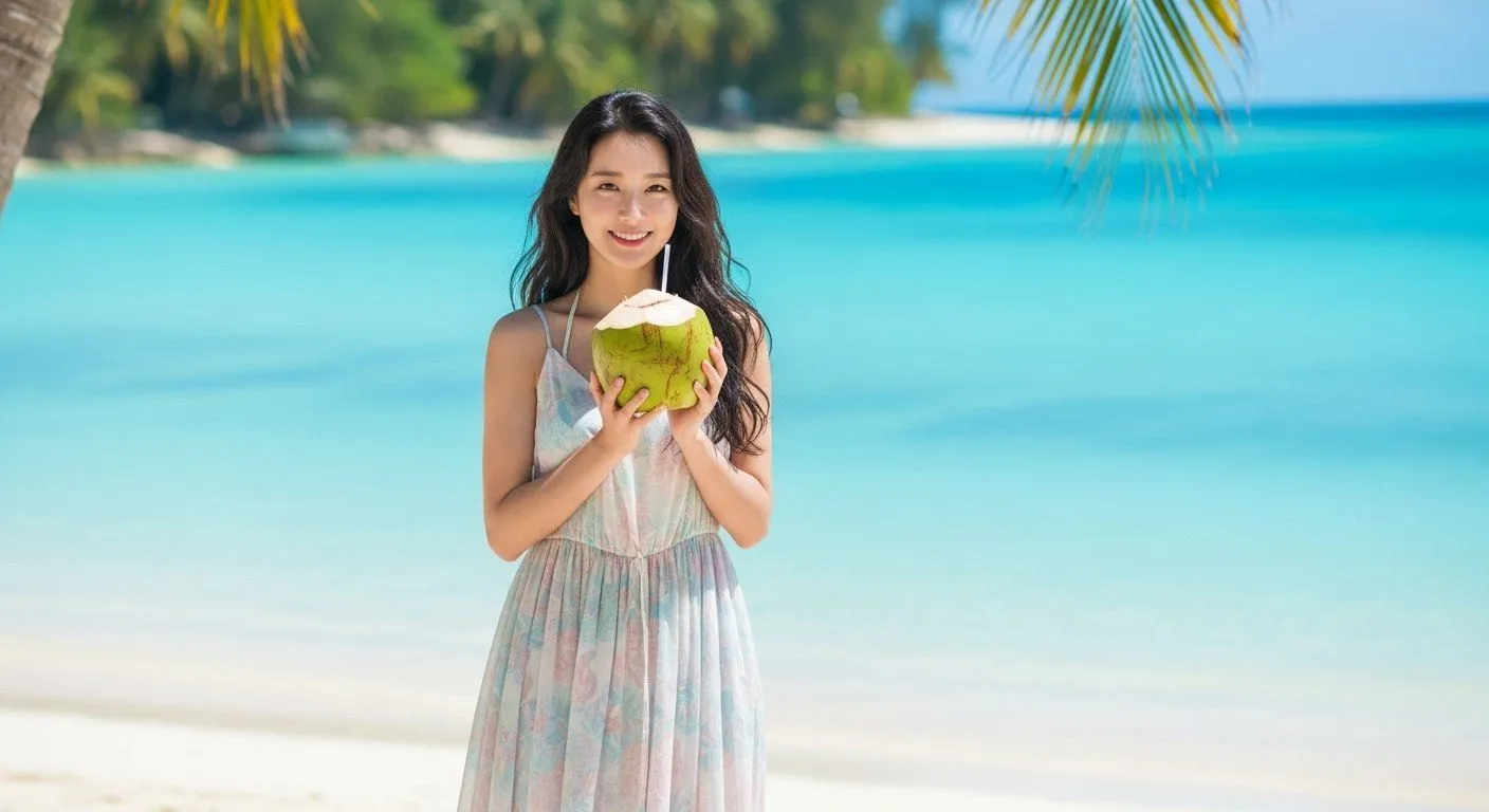 코코넛오일, 한국인 아름다운 20대 여성,고화질, 8k11